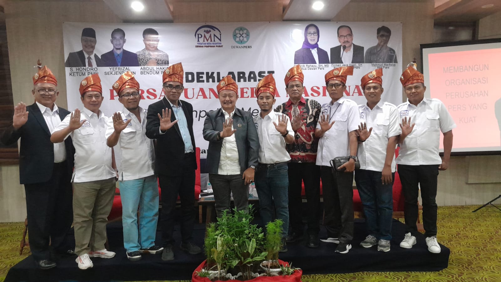 Deklarasi Persatuan Media Nusantara (PMN) Jumat (17/11/2023) di Jakarta.